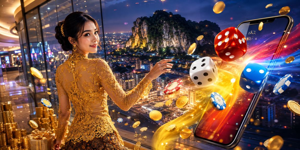 Responsible gambling illustration in a traditional Malaysian setting at cum4k
